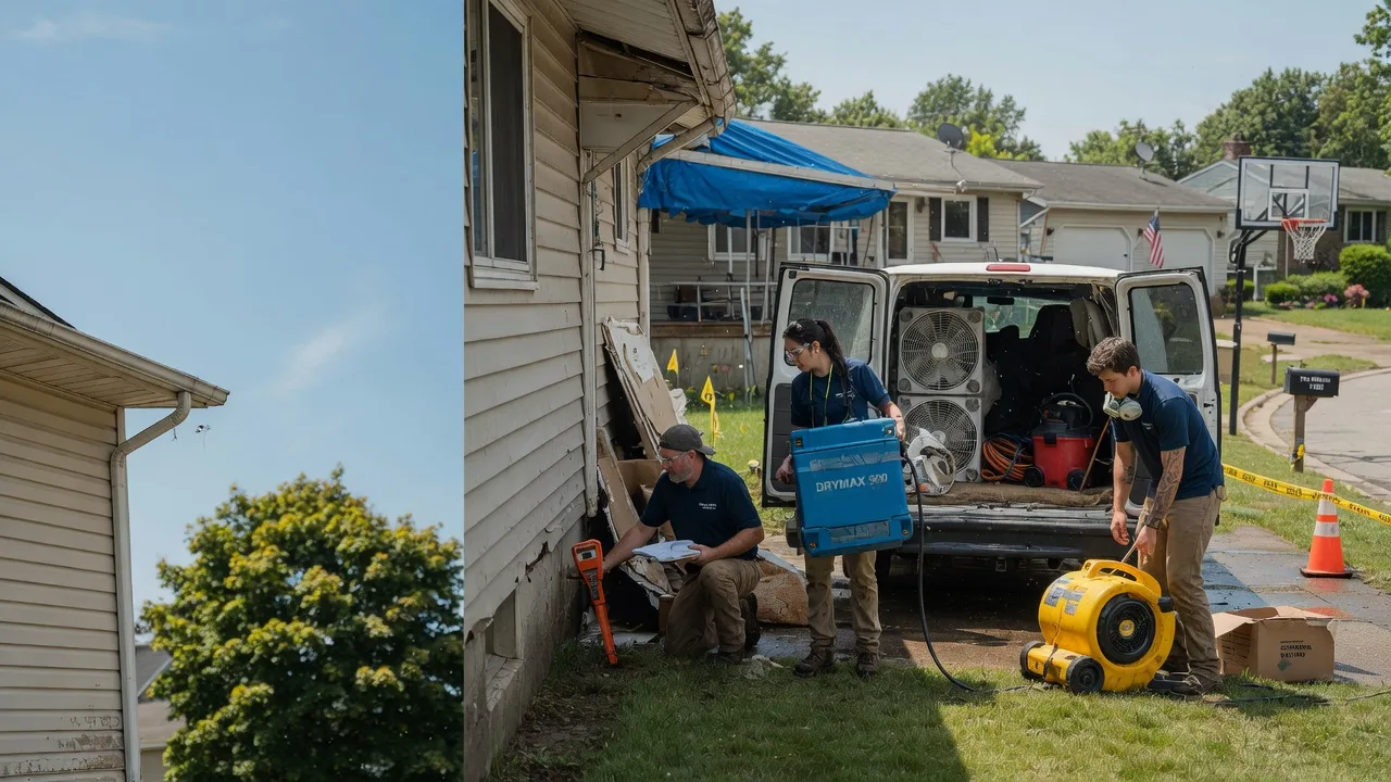 Ceiling Leak Cleanup in Blue Point, NY near me